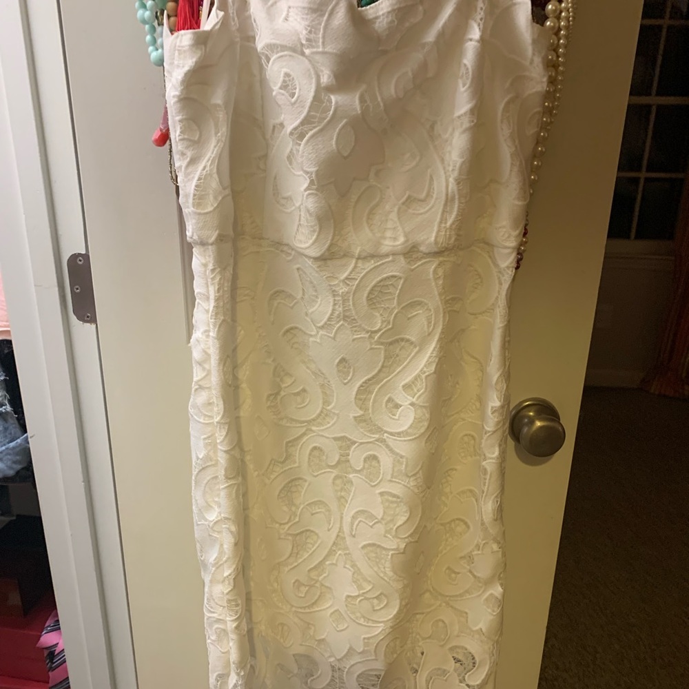 White Bardot dress
